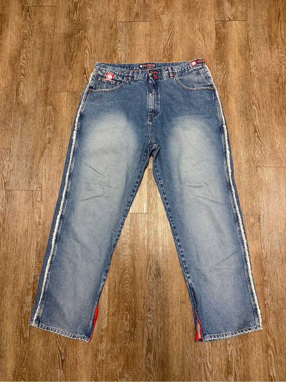 MoJeans Maurice Malone Blue Distressed Side-Trim Jeans